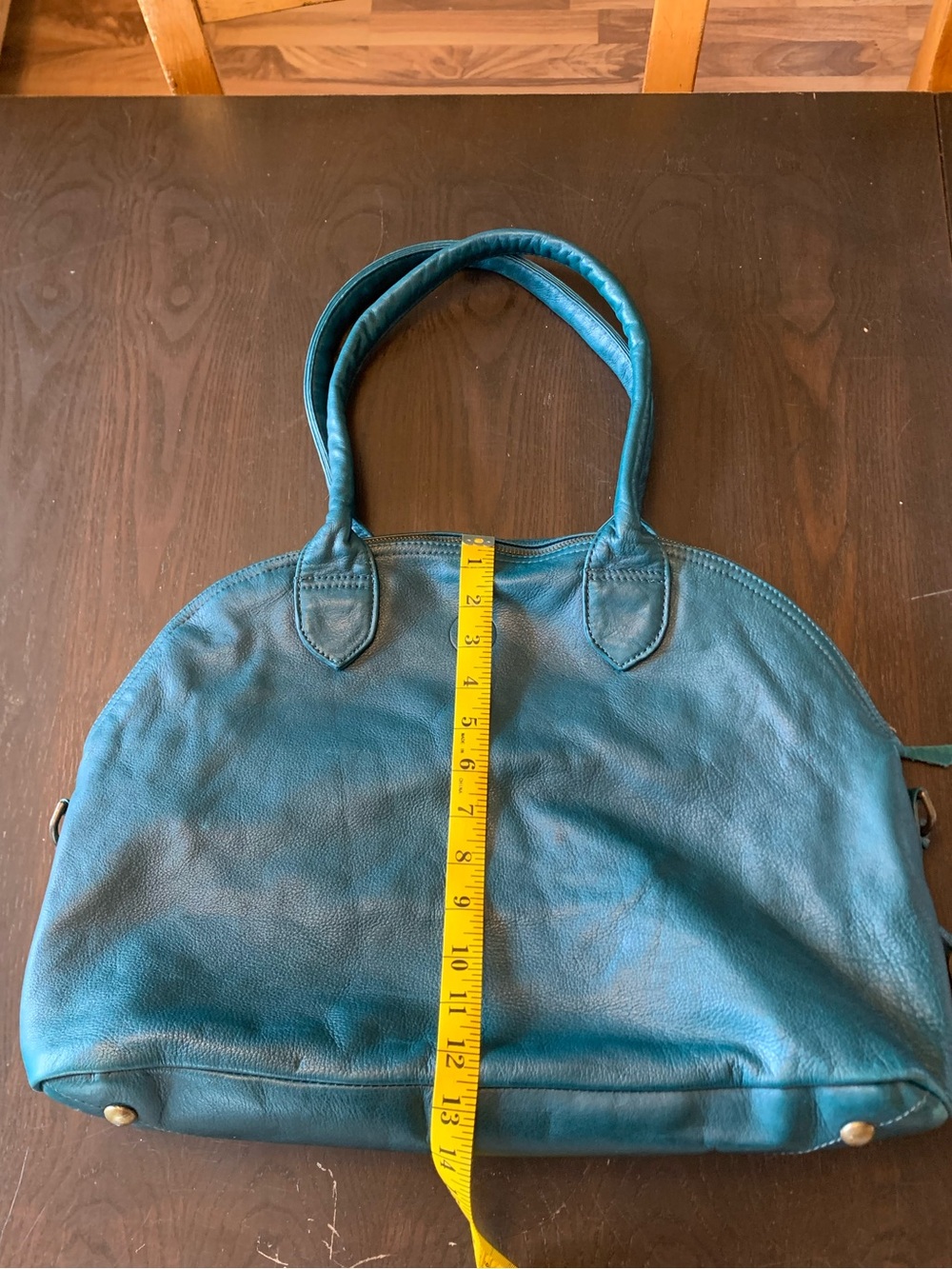 Wanderers The Banff Teal Leather Women's Hand Bag - Picture 5 of 16